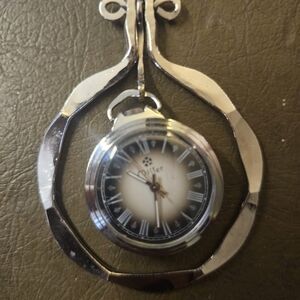 Silver Pocket Watch Knecklace